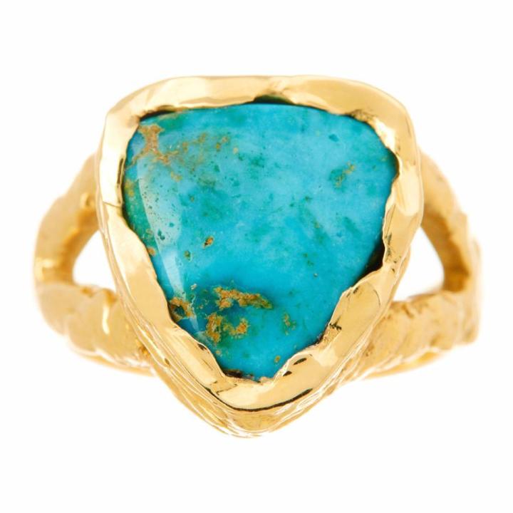 Logan Hollowell - Bisbee Triangle Turquoise Ring
