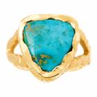 Logan Hollowell - Bisbee Triangle Turquoise Ring