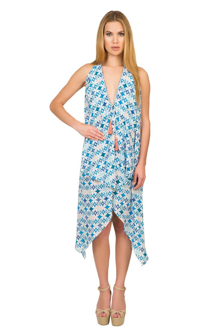 Caffe Swimwear - Open Front Halter Dress Vp1723