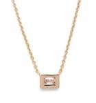Rachael Ryen - Single Baguette Necklace Gold