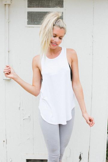 Joah Brown - Lazy Day Tank In White