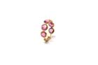 Tresor Collection - Pink Tourmaline Gemstone Ring Band In 18k Yellow Gold