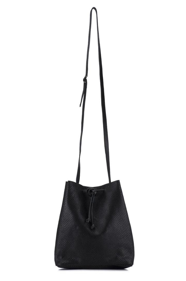August Handbags - The Large Colonia In Black Python