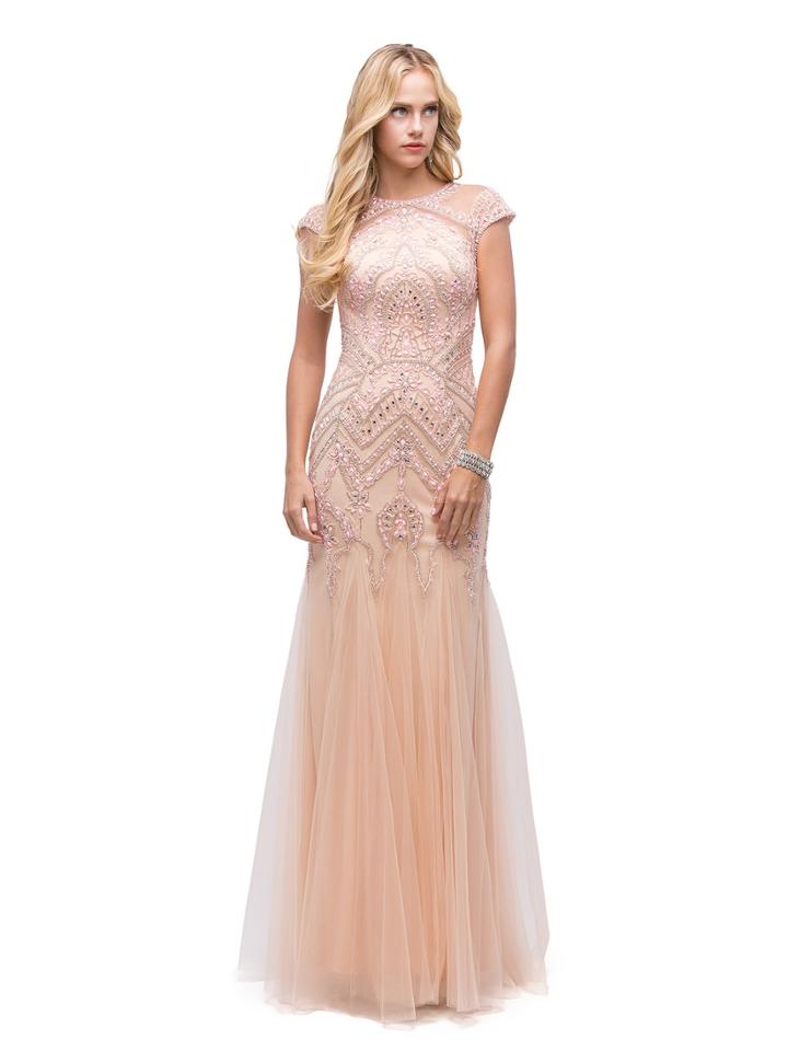 Long Lace And Beaded Mermaid Dress