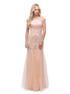 Long Lace And Beaded Mermaid Dress