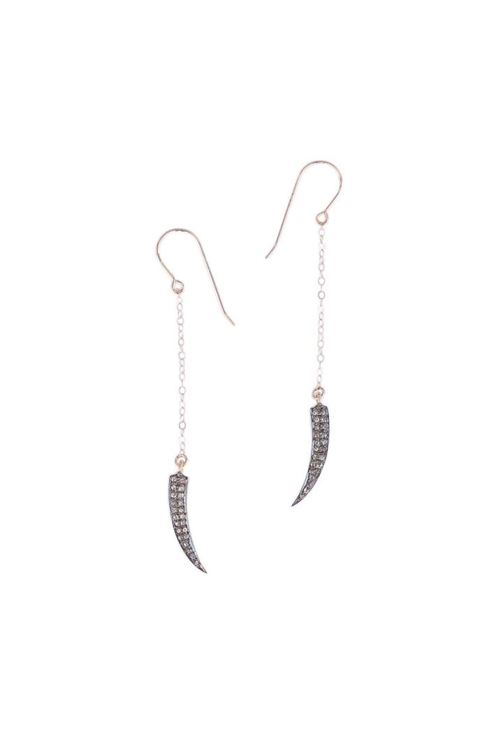 Heather Gardner - Diamond Horn Earrings