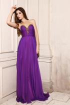 Angela And Alison - 21046 Strapless Ornate Ruched Bodice Gown