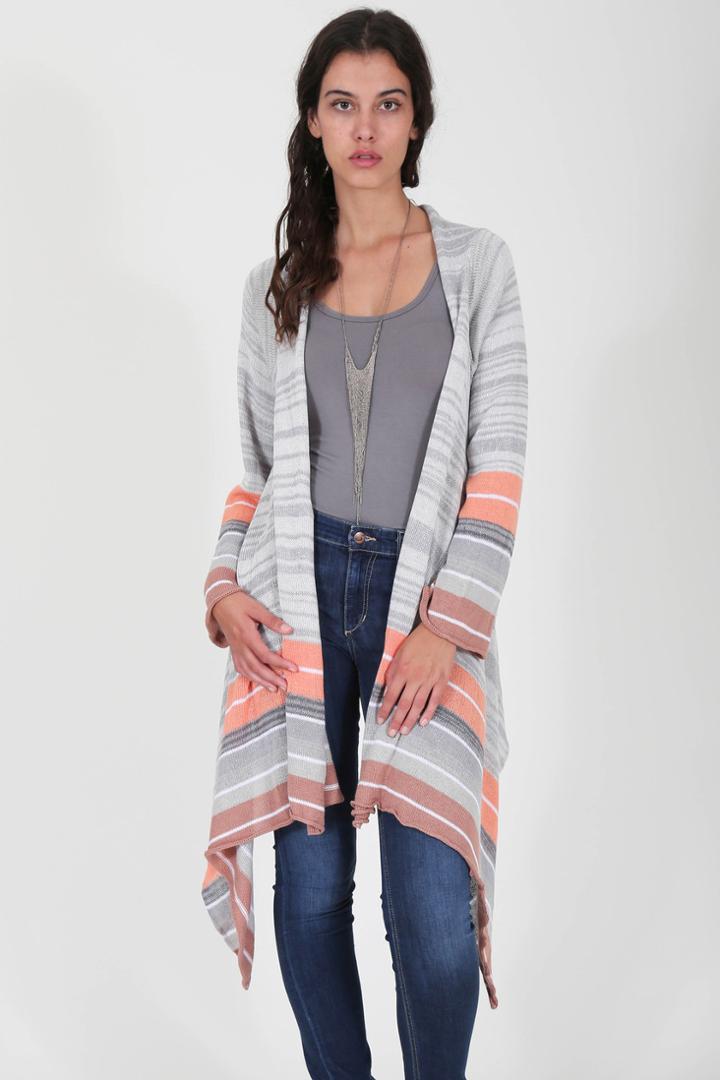 Goddis - Naples Wrap Sweater In Sunset