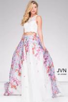 Jovani - Lace Bodice Two Piece A Line Dress Jvn48843