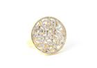 Tresor Collection - Diamond Logo Ring In 18k Yellow Gold