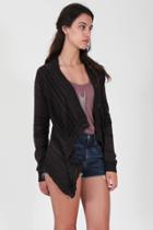 Goddis - Jena Cardigan In Black Brown