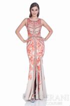 Terani Evening - Stunning Bead Embellished Scoop Neck Mermaid Gown 1521gl0787a
