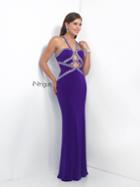 Intrigue - Halter Neckline Crystal Embellished Gown 163