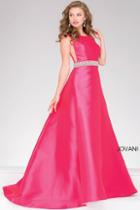 Jovani - A-line Backless Prom Dress 46501