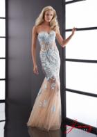 Jasz Couture - 5095 Dress In Nude Light Blue