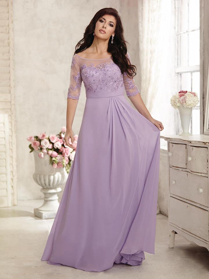 Christina Wu Elegance - 17767 Beaded Lace Illusion Bateau Dress