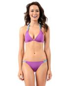 Voda Swim - Orchid Hipster With Braid Detail