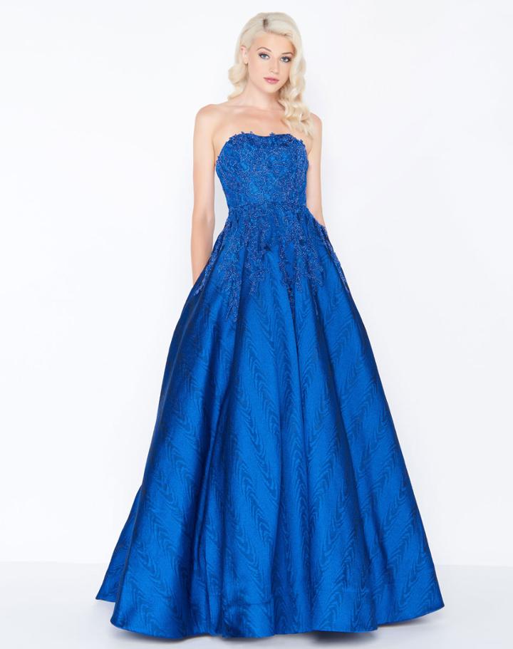 Mac Duggal - 12025m Embroidered Strapless Ballgown