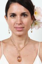 Heather Gardner - Bridal Champagne Crystal Duchess Necklace