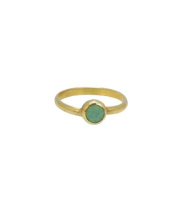 Lori Kaplan Jewelry - Chrysoprase Vermeil Stacking Ring