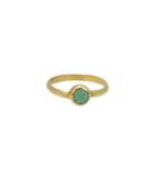 Lori Kaplan Jewelry - Chrysoprase Vermeil Stacking Ring