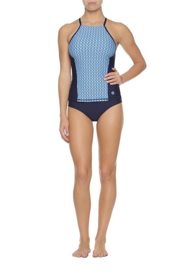 Helen Jon - Power Racerback Tank In Silver Sands