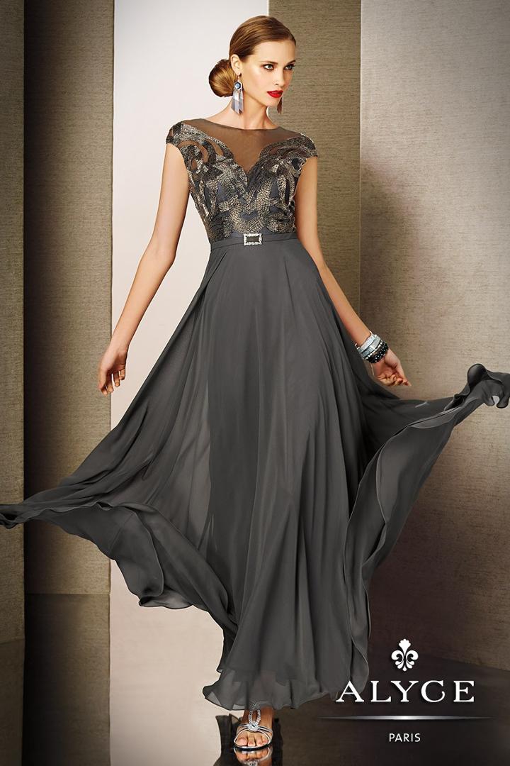 Alyce Paris Black Label - 5613 Dress In Gunmetal