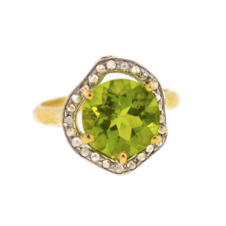 Mabel Chong - Peridot Pave Ring-wholesale