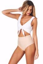 Montce Swim - White Kim Top X Sphynx High Rise Bikini Bottom Bikini Set