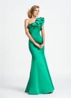 Ashley Lauren - 1041 Ruffled One Shoulder Mermaid Dress