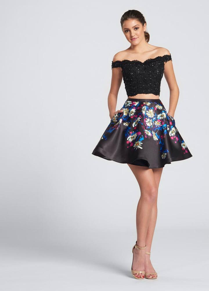 Ellie Wilde - Ew21711s Two Piece A-line Dress