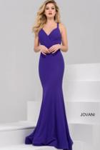 Jovani - Stunning Fit And Flare Evening Gown 36615