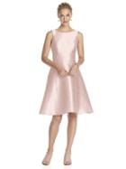 Alfred Sung - D681 Bridesmaid Dress In Pearl Pink