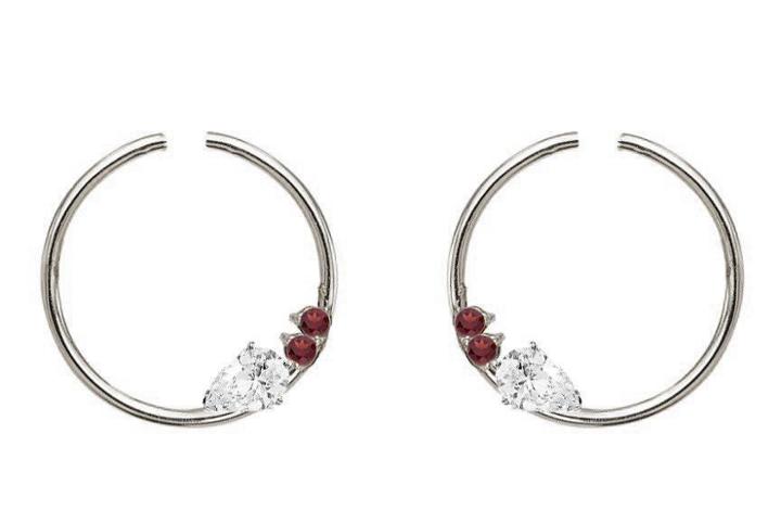 Bonheur Jewelry - Aveline Garnet Earrings