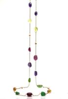 Tresor Collection - Multicolor Stone Baroque Necklace In 18k Yellow Gold 6148190340