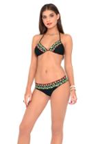 Luli Fama - Ocean Spell Navajo Trimmed Triangle In Black (l485223)
