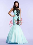 Mac Duggal Prom - 65089 Dress In Aqua And Black