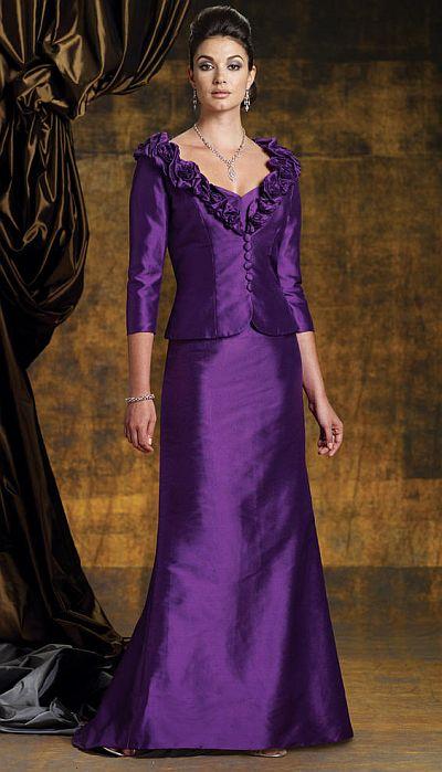 Boutique By Mon Cheri - 112955 Long Dress In Purple
