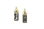 Tresor Collection - 18k Yg Earring With Champagne Diamond & Black Rutile