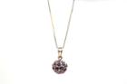 Tresor Collection - Amethyst Sphere Ball Dangle Pendant In 18k Yellow Gold