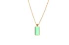 Tresor Collection - 18k Yellow Gold Necklace With Crysopherous And Champagne Diamond