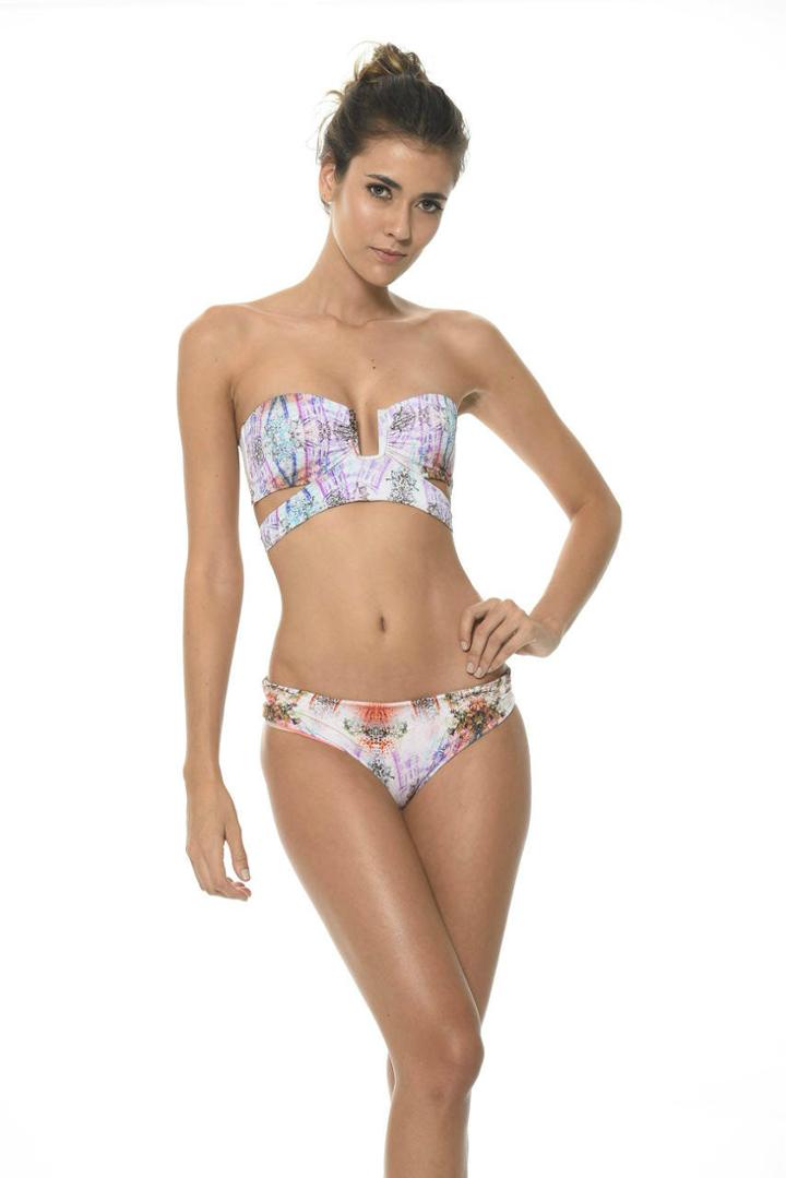 2017 Malai Swimwear - Vivid Peel Bandeau Top T00258