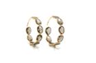Tresor Collection - Smoky Quartz Hoop Earring In 18k Rose Gold