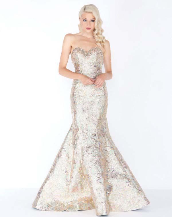 Mac Duggal - 2015m Strapless Sweetheart Beaded Mermaid Dress