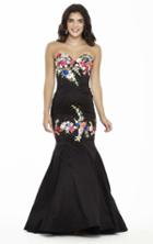 Jolene Collection - 17082 Strapless Floral Mermaid Gown