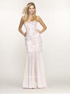 Bg Haute - G3111 Dress In Pink And Ivory