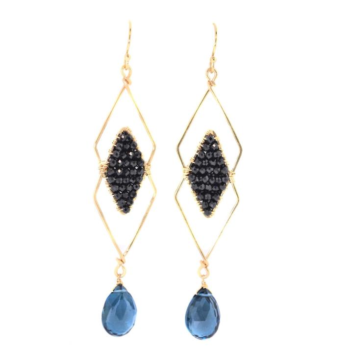 Mabel Chong - Skinny Double Kite Earrings