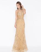 Mac Duggal - 66461m Shimmering Sheer Fitted Lace Illusion Gown