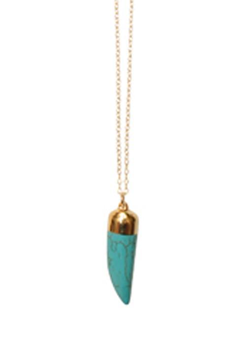 Heather Gardner - Turquoise Tusk Necklace