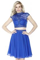 Jolene Collection - 17568 Two Piece Bedazzled A-line Dress